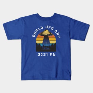 UFO World UFO Day 2021 Kids T-Shirt